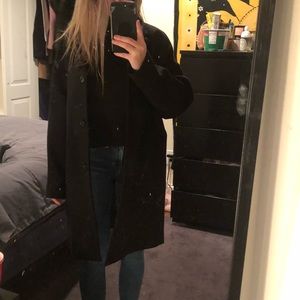 EVERLANE COCOON COAT BLACK